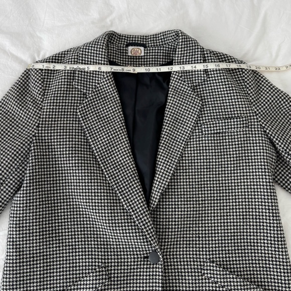 Houndstooth Wool Blazer - Picture 4 of 7